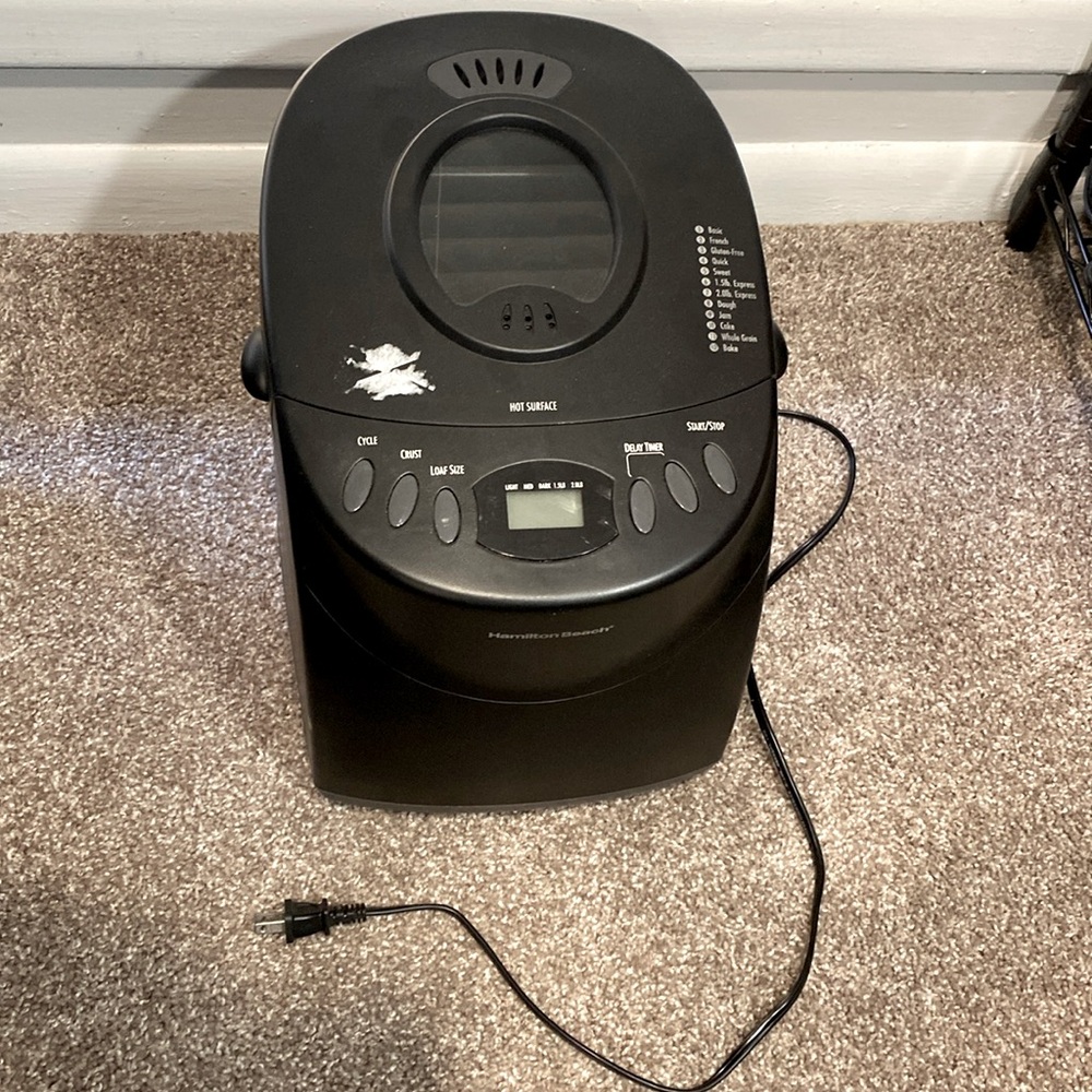 Hamilton beach bread maker